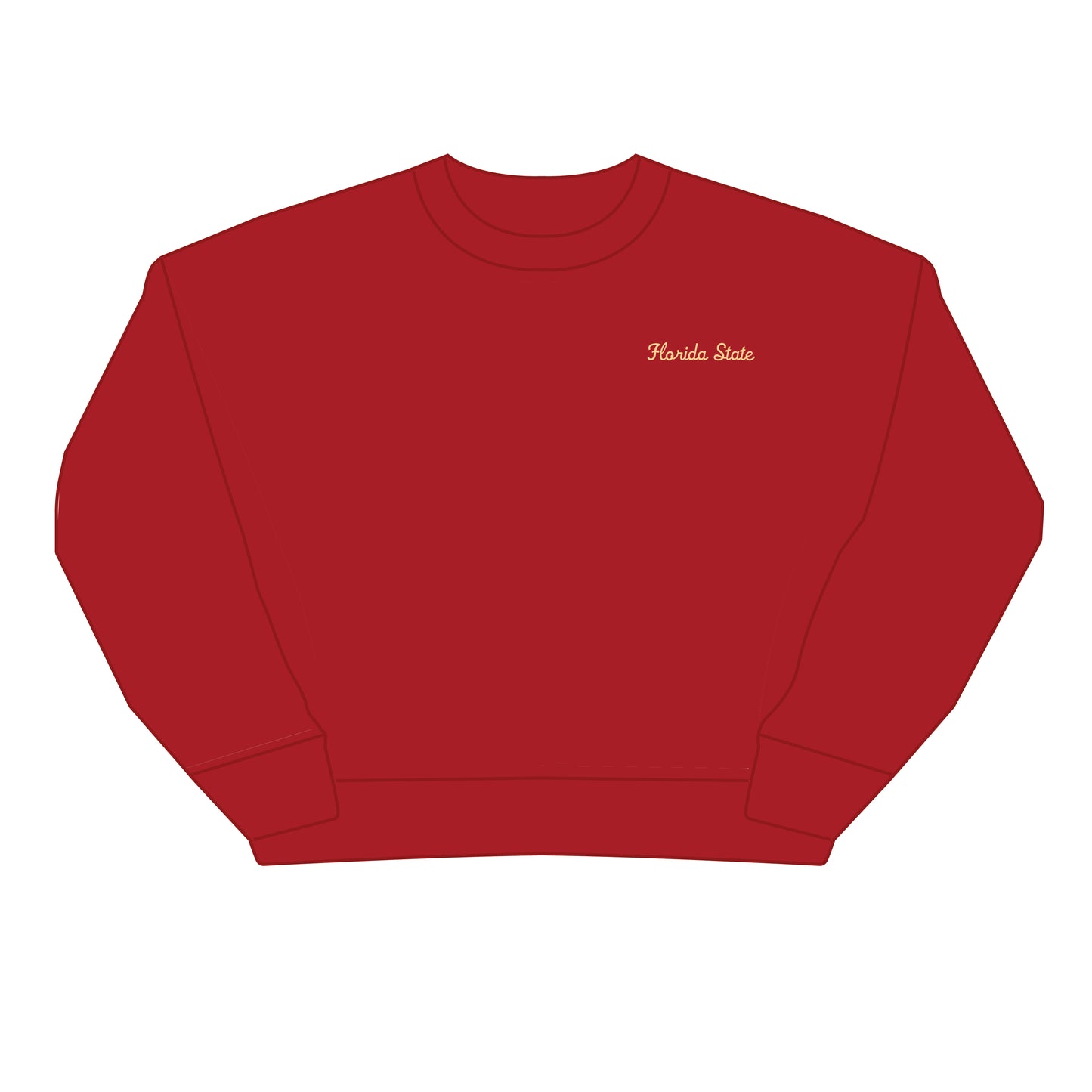 The Brooke Solid Crewneck Florida State | Garnet