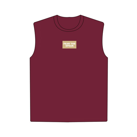 The Anna Active Tank Fear The Spear Woven Label | Garnet