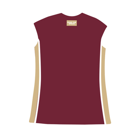 The Campbell Cap Sleeve Dress Fear The Spear Woven Label | Garnet