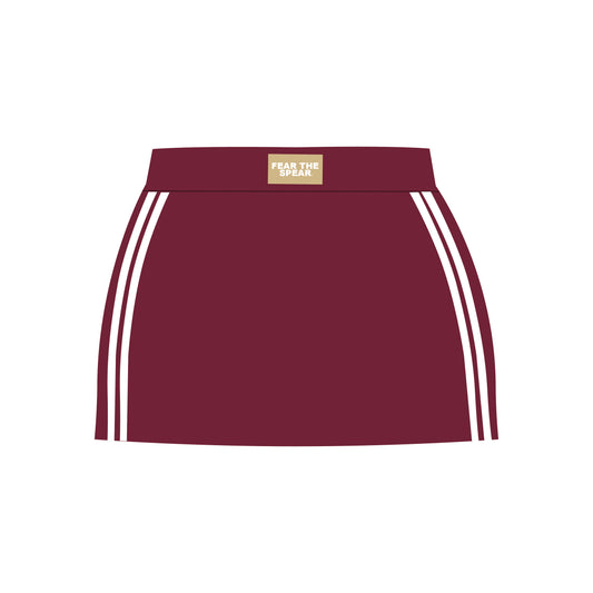 The Savannah Sporty Skort Fear The Spear Woven Label | Garnet