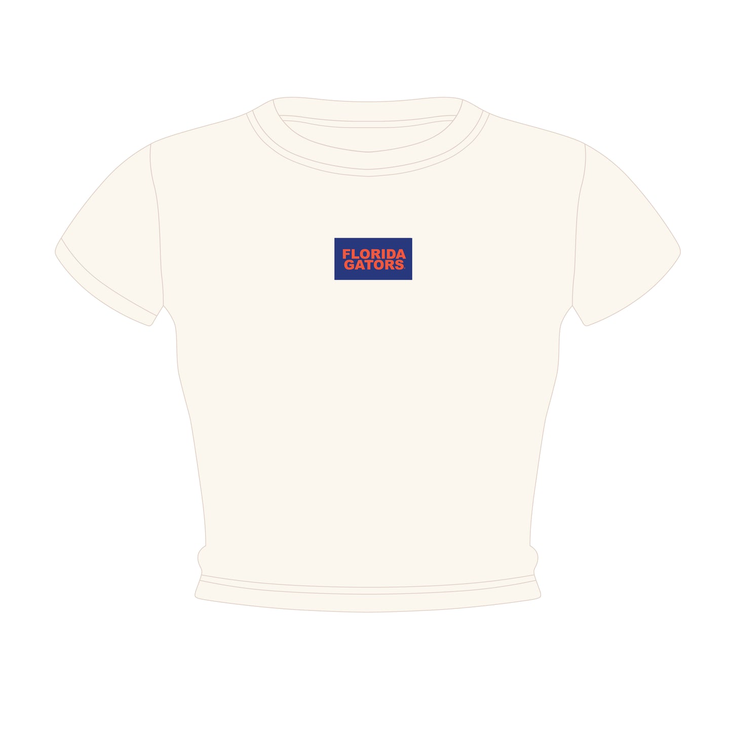 The Raegan Ribbed Baby Tee Florida Gators Woven Label | Youth Bone