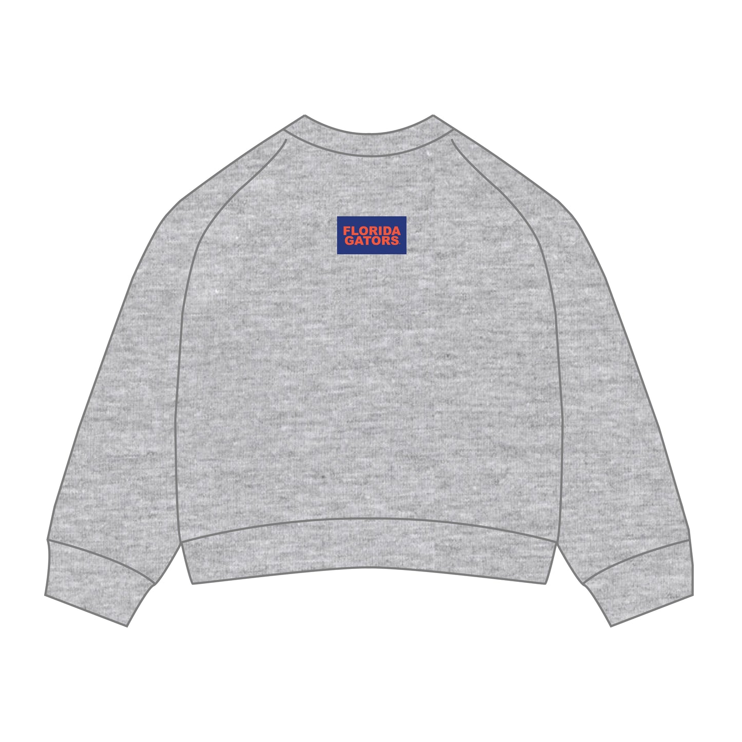 The Ava Airy Crewneck Florida Gators Woven Label | Youth Heather Grey