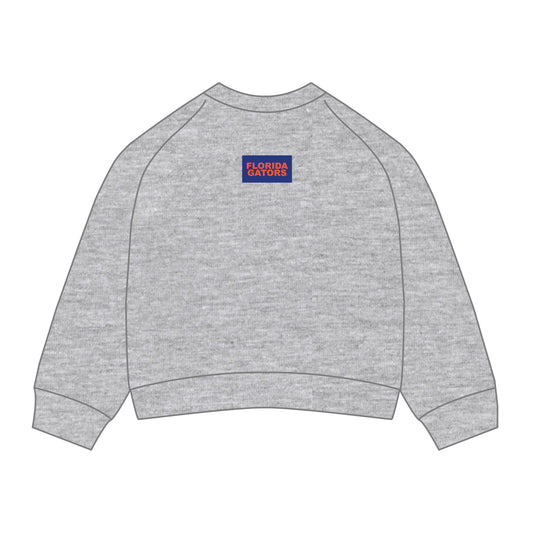 The Ava Airy Crewneck Florida Gators Woven Label | Heather Grey