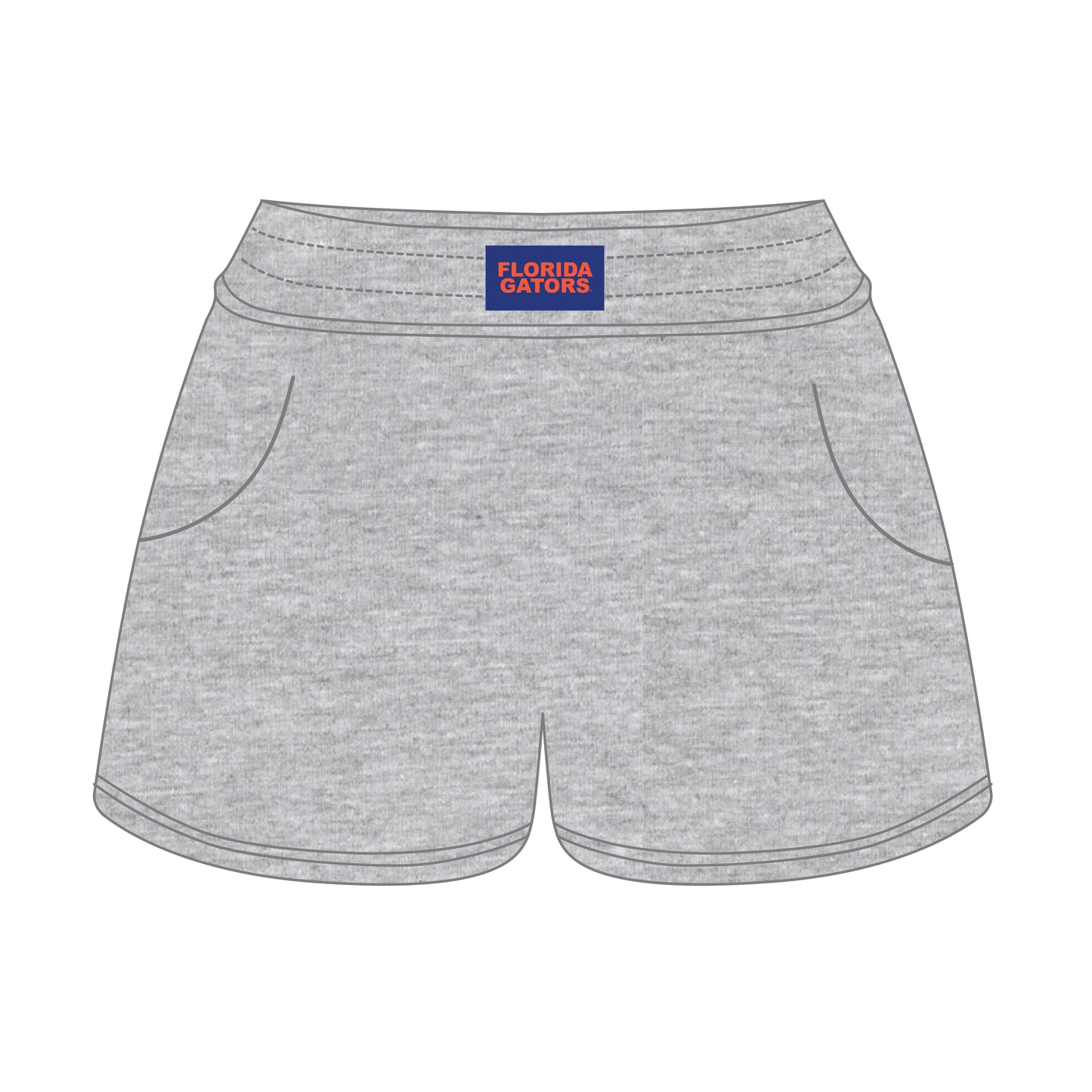 The Ava Airy Shorts Florida Gators Woven Label | Youth Heather Grey