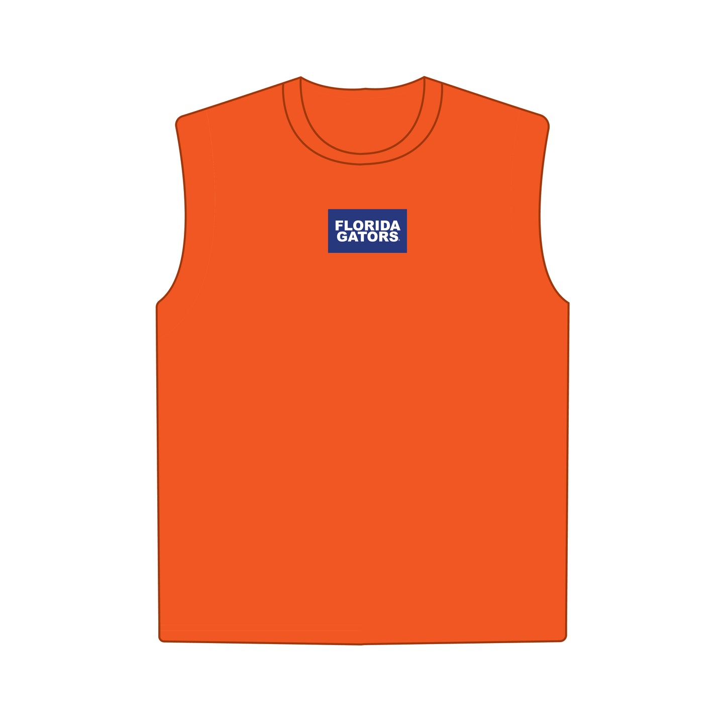 The Anna Active Tank Florida Gators Woven Label | Orange