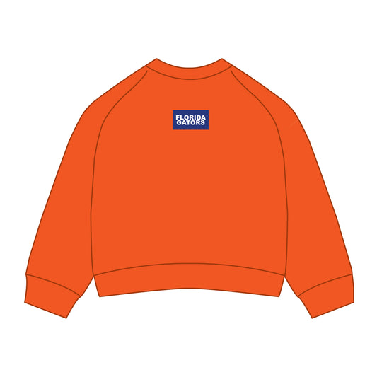 The Ava Airy Crewneck Florida Gators Woven Label | Orange