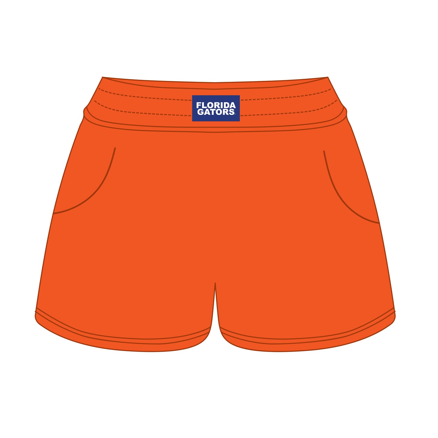 The Ava Airy Shorts Florida Gators Woven Label | Orange