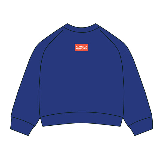 The Ava Airy Crewneck Florida Gators Woven Label | Royal