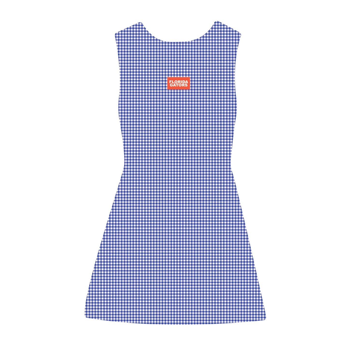 The Grace Gingham Dress Florida Gators Woven Label | Royal