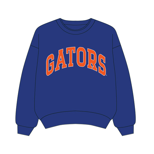 The Olivia Oversized Crewneck Gators | Royal