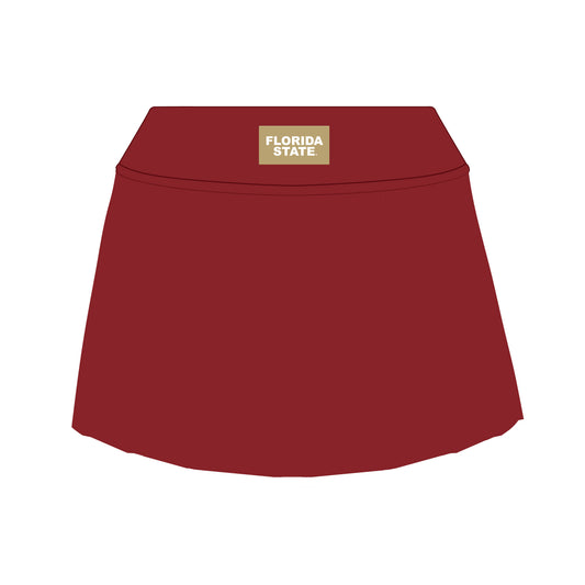 The Alli Tennis Skort Florida State Woven Label | Youth Garnet