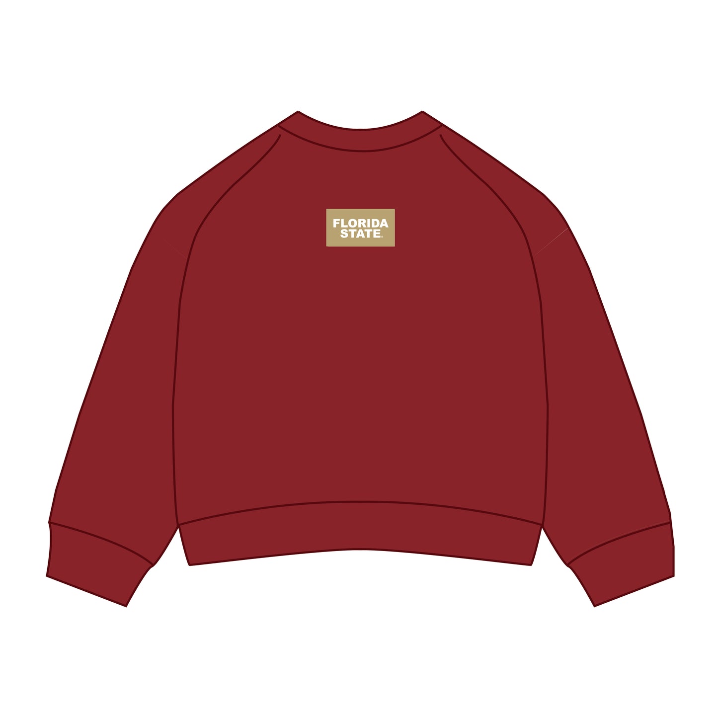 The Ava Airy Crewneck Florida State Woven Label | Youth Garnet