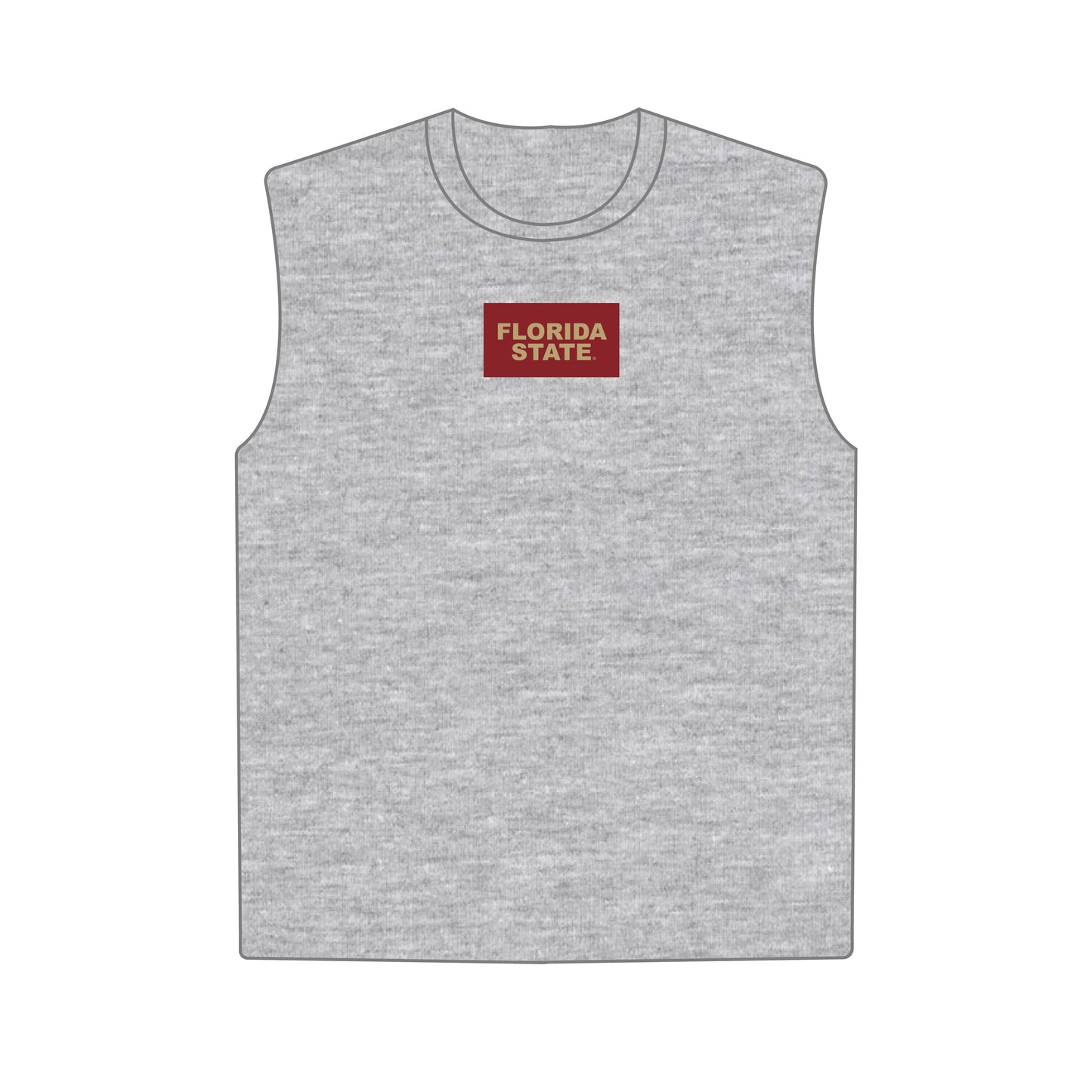 The Anna Active Tank Florida State Woven Label | Youth Heather Grey