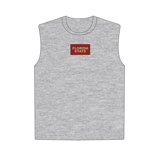 The Anna Active Tank Florida State Woven Label | Youth Heather Grey