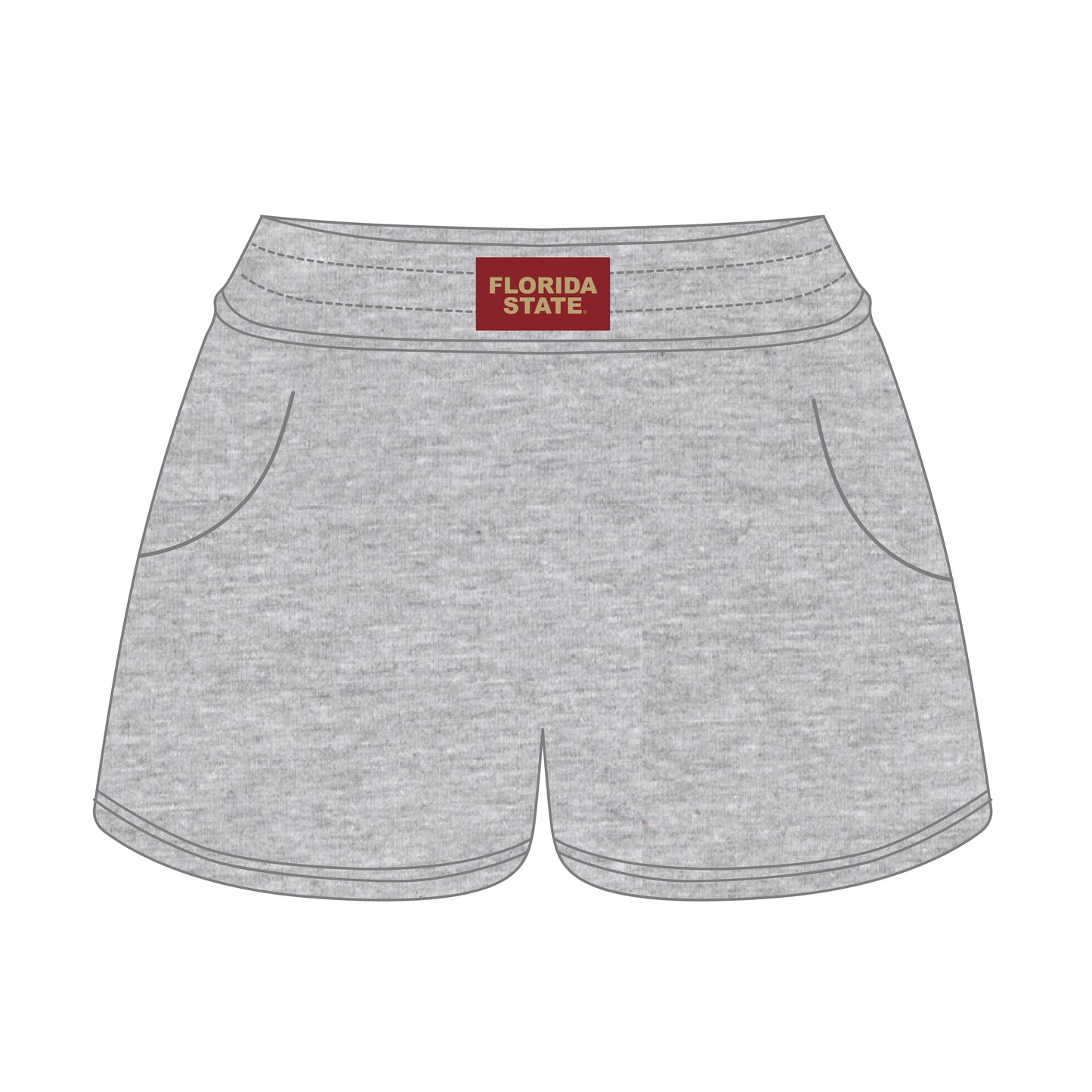 The Ava Airy Shorts Florida State Woven Label | Youth Heather Grey