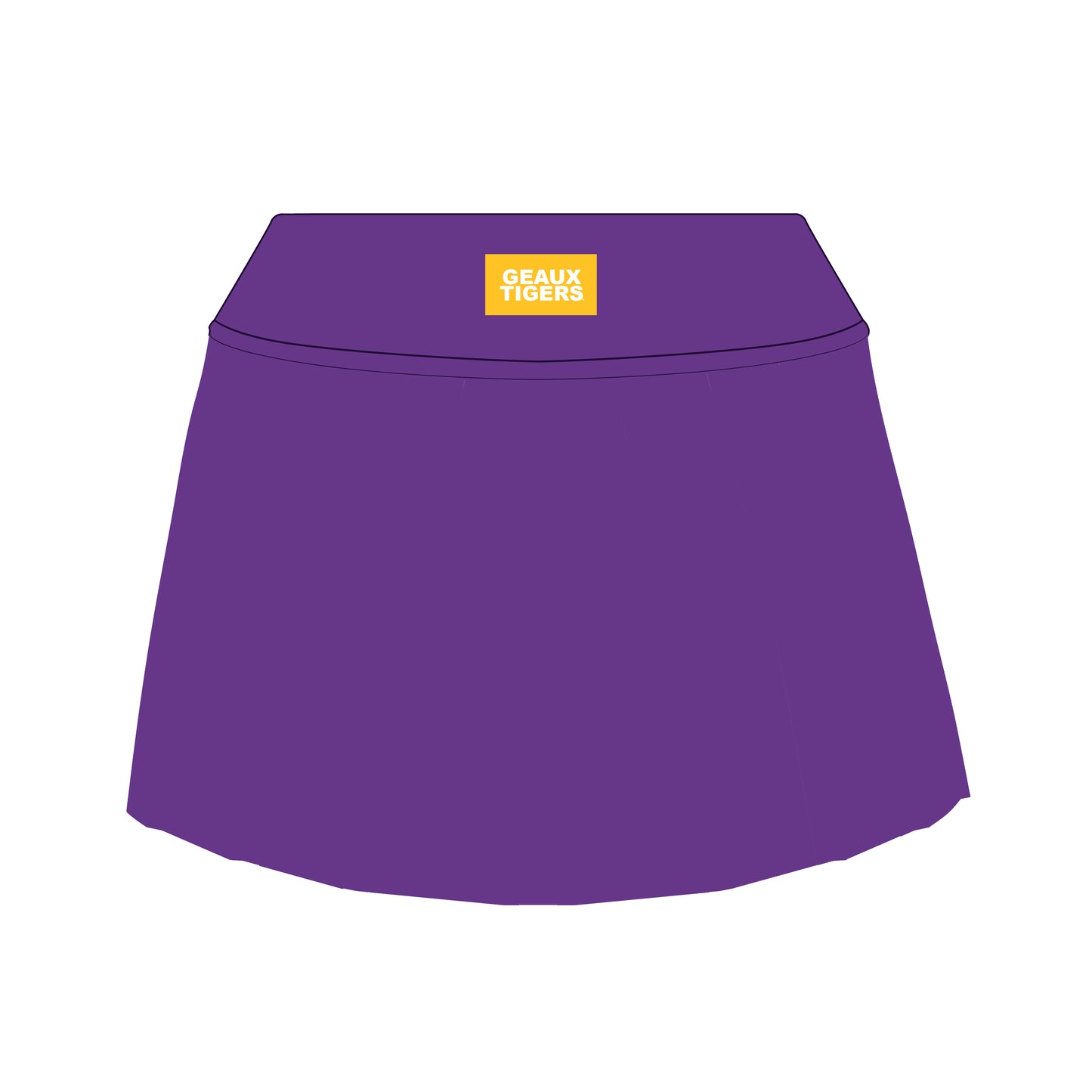 The Alli Tennis Skort Geaux Tigers Woven Label | Purple