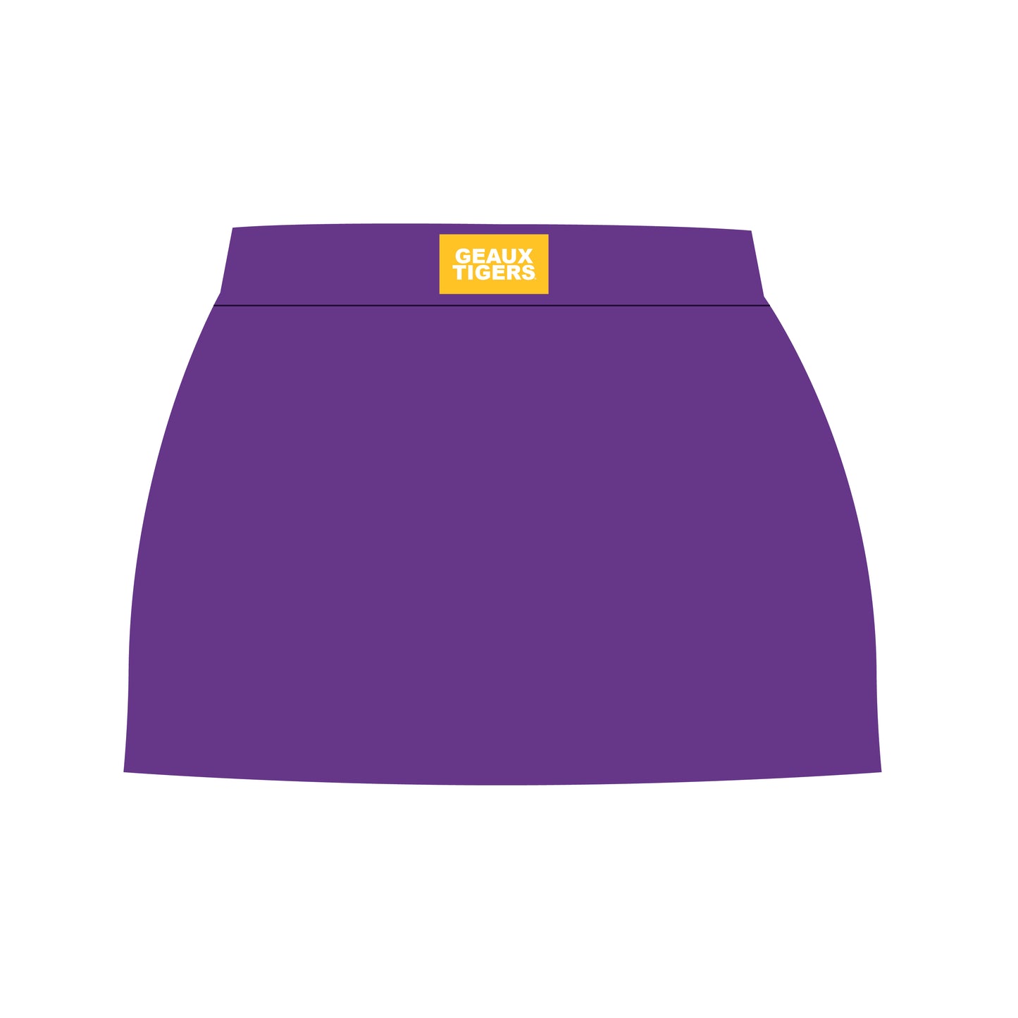 The Anna Active Skort Geaux Tigers Woven Label | Purple