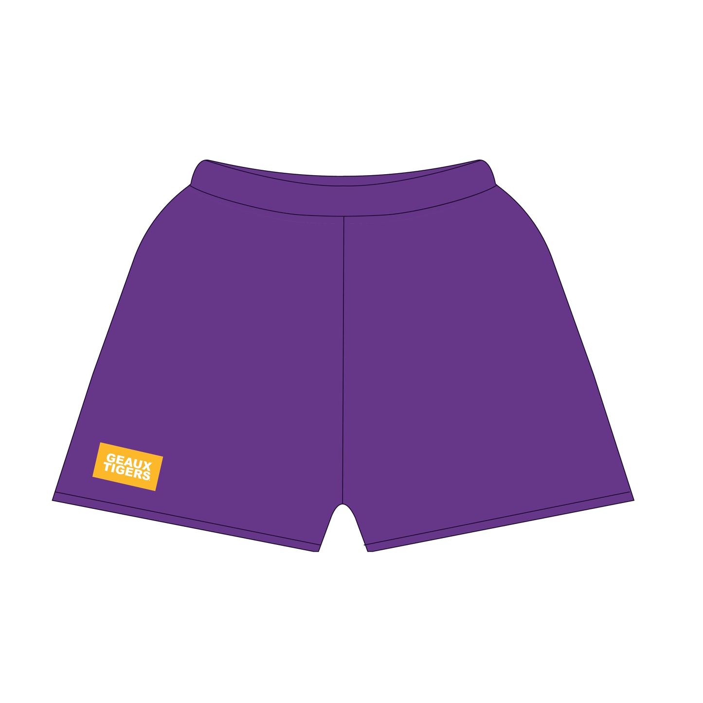 The Becca Shorts Geaux Tigers Woven Label | Purple