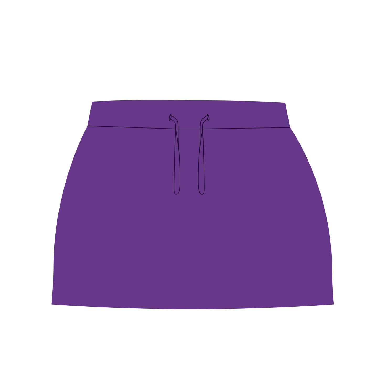 The Anna Active Skort Geaux Tigers Woven Label | Purple