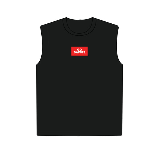 The Anna Active Tank Go Dawgs Woven Label | Youth Black