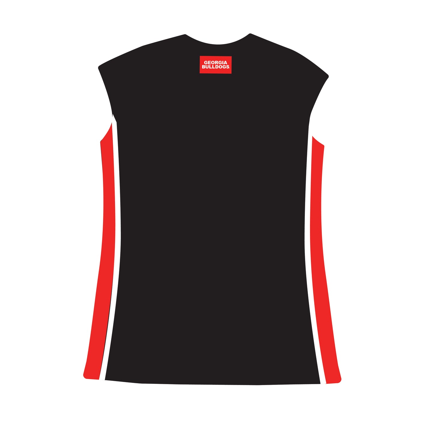 The Campbell Cap Sleeve Dress Go Dawgs Woven Label | Black