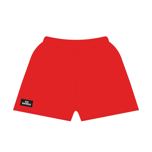 The Becca Shorts Go Dawgs Woven Label | Youth Bright Red