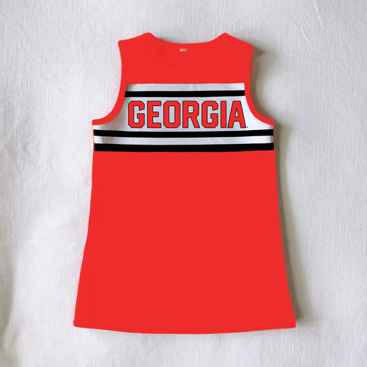 The Classic Cheer Dress Georgia | Youth Bright Red