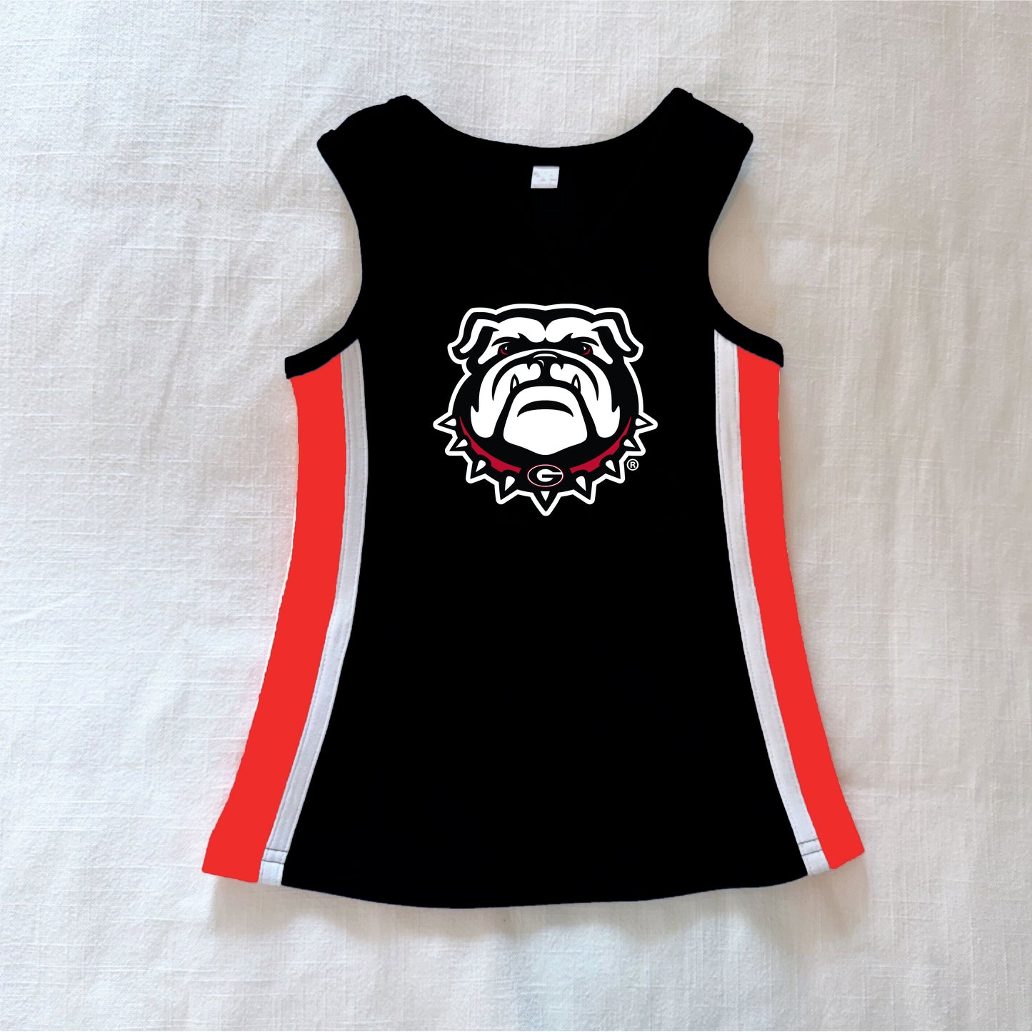 The Power Stripe Cheer Dress Georgia | Youth Black