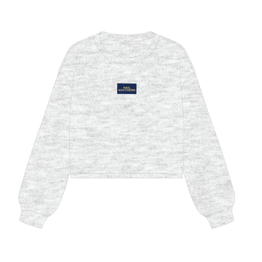 The Becca Boxy Crewneck Hail Southern Woven Label | Ash