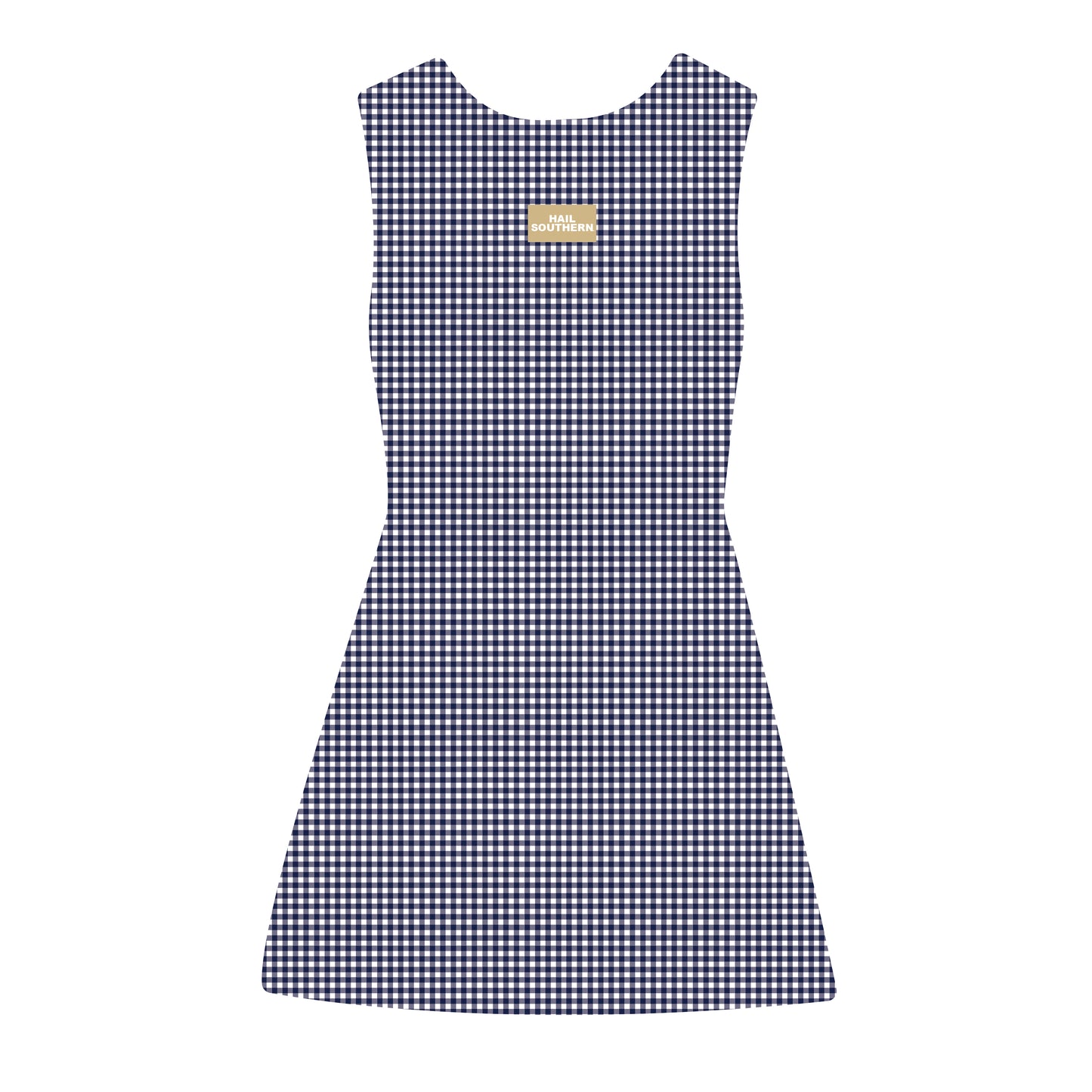 The Grace Gingham Dress Hail Southern Woven Label | Navy