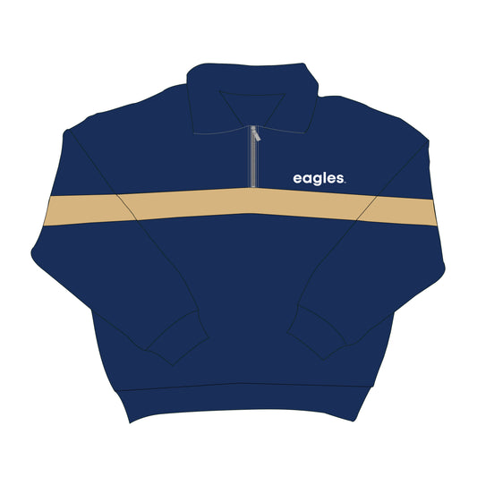 The Heather Half Zip Georgia Southern | Navy