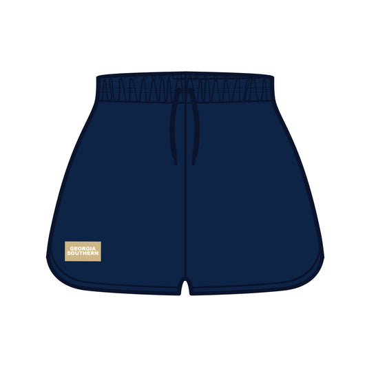 The Kristen Airy Lounge Shorts Georgia Southern Woven Label | Navy