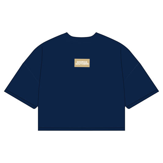 The Kristen Airy Shirt Georgia Southern Woven Label | Navy
