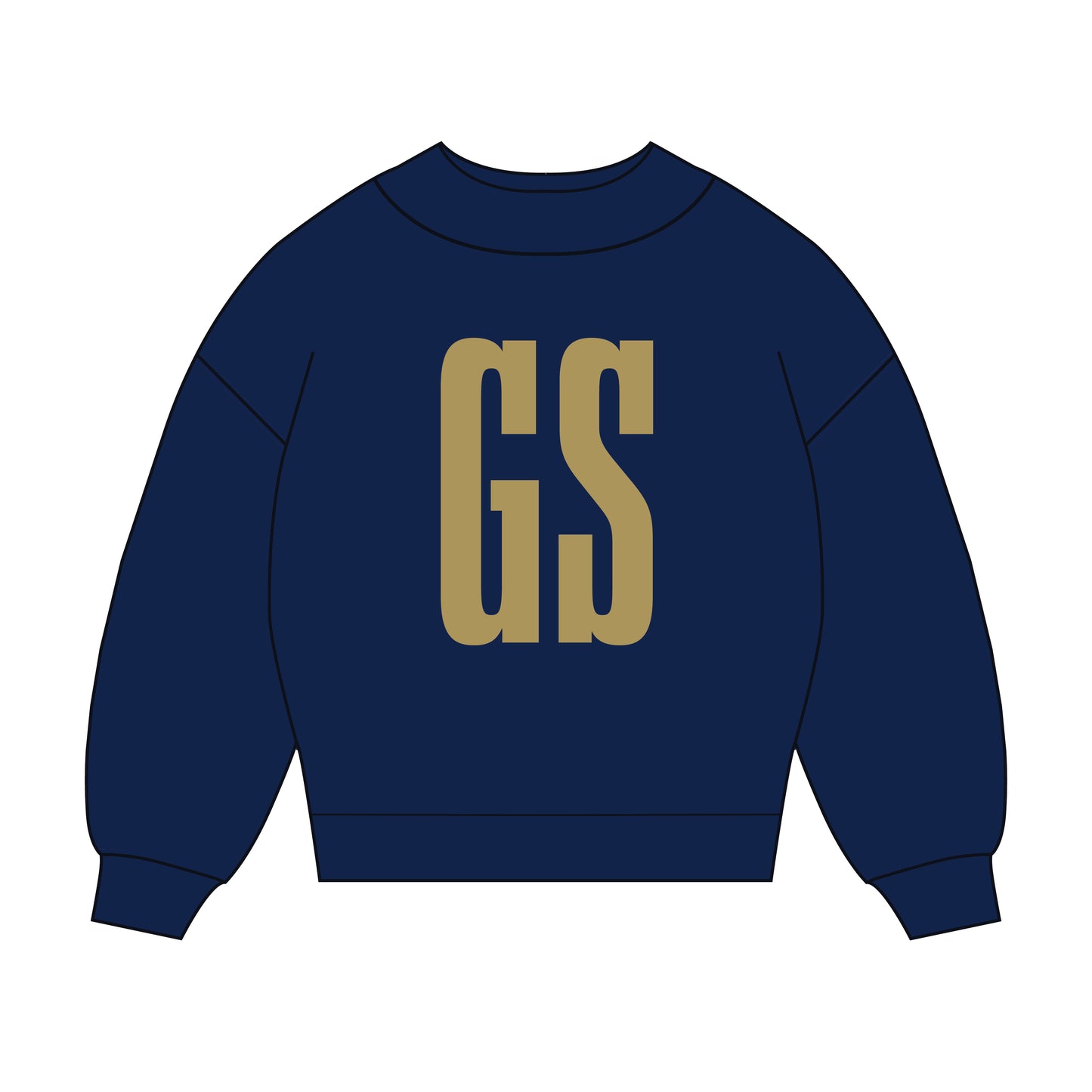 The Madi Varsity Mockneck Georgia Southern | Navy