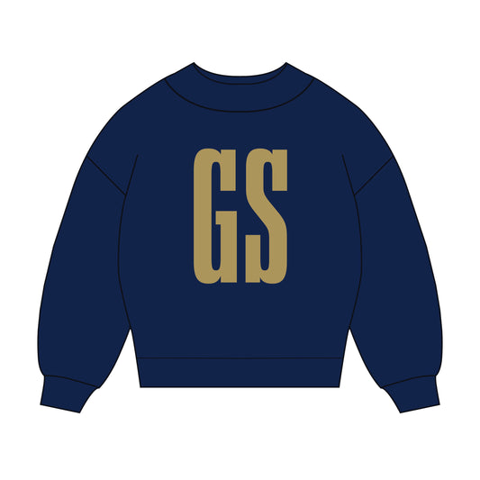 The Madi Varsity Mockneck Georgia Southern | Navy
