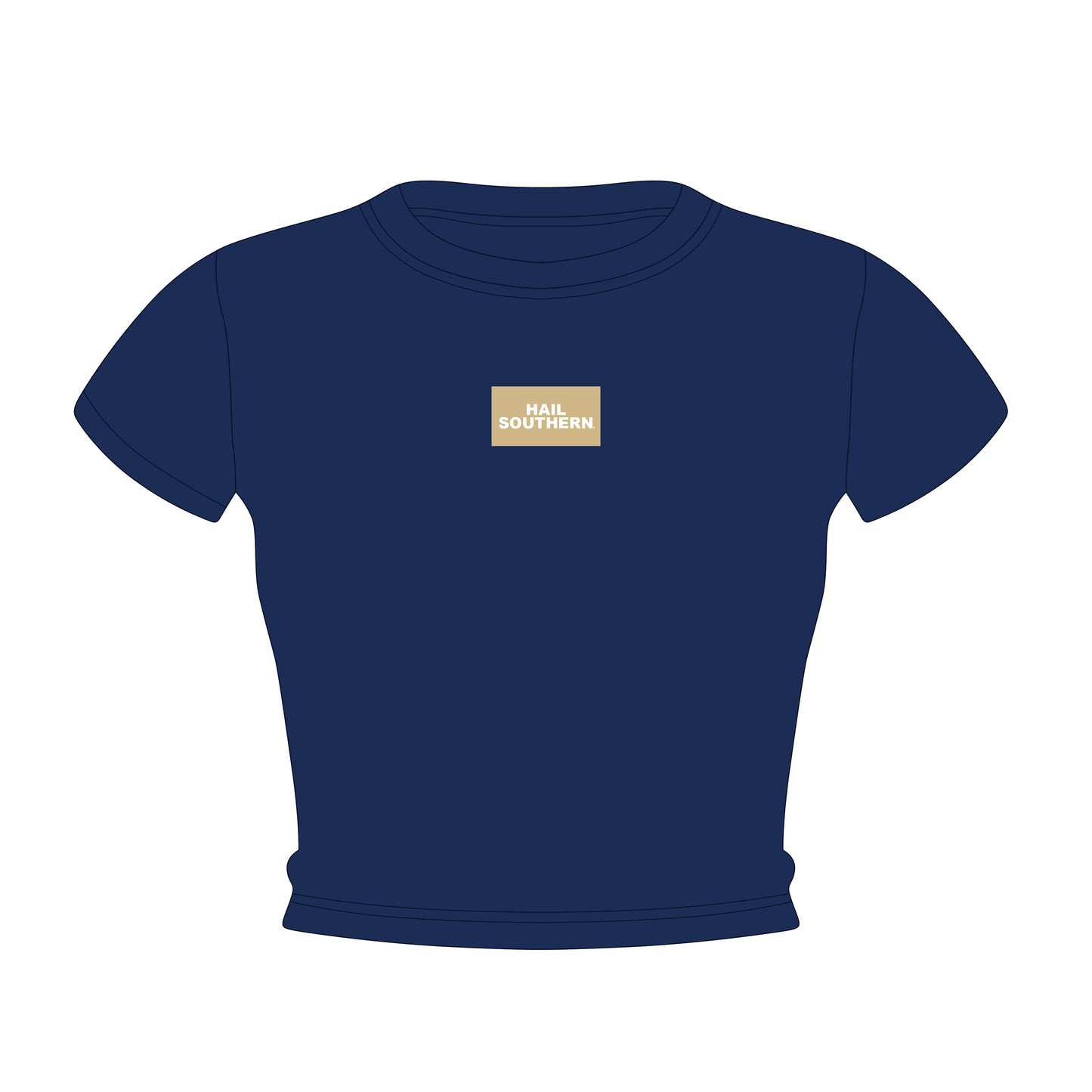 The Raegan Ribbed Baby Tee Hail Southern Woven Label | Youth Navy