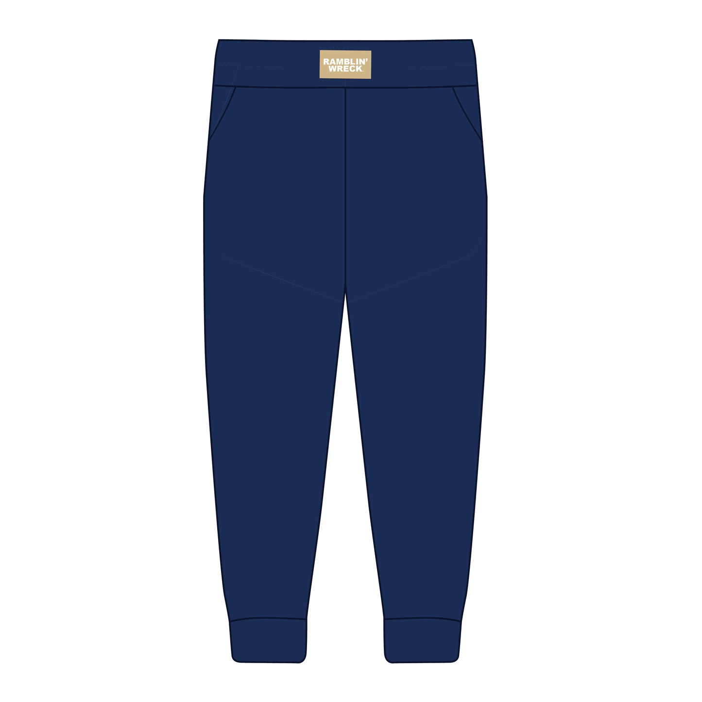 The Becca Joggers Ramblin' Wreck Woven Label | Navy