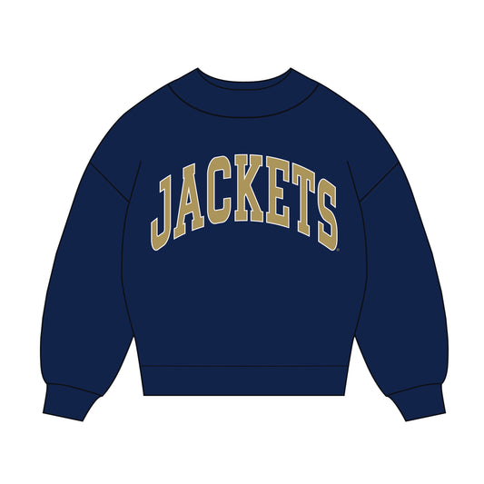 The Madi Classic Mockneck  Jackets Applique | Youth Navy