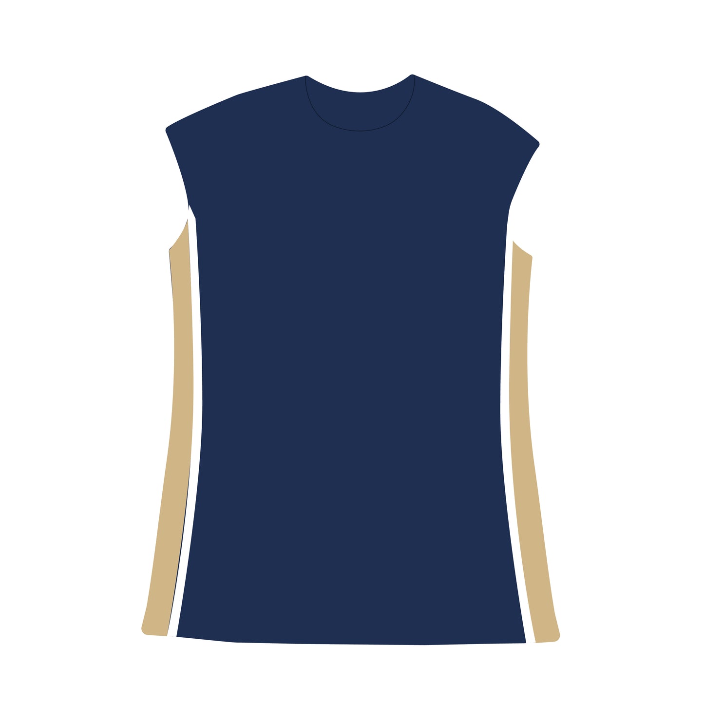 The Campbell Cap Sleeve Dress Sting 'Em Woven Label | Youth Navy