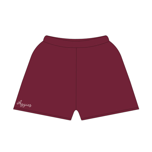 The Lexie Lounge Shorts Texas A&M | Deep Maroon
