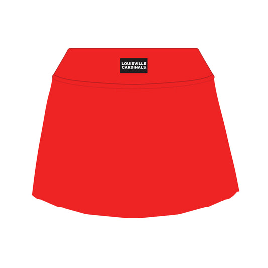 The Alli Tennis Skort Louisville Cardinals Woven Label | Red