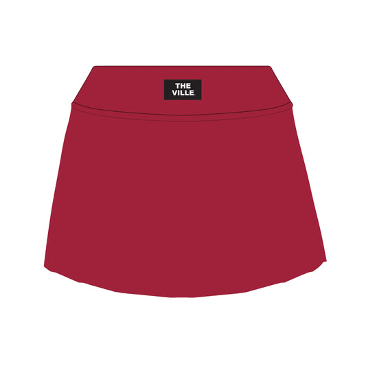 The Alli Tennis Skort The Ville Woven Label | Crimson