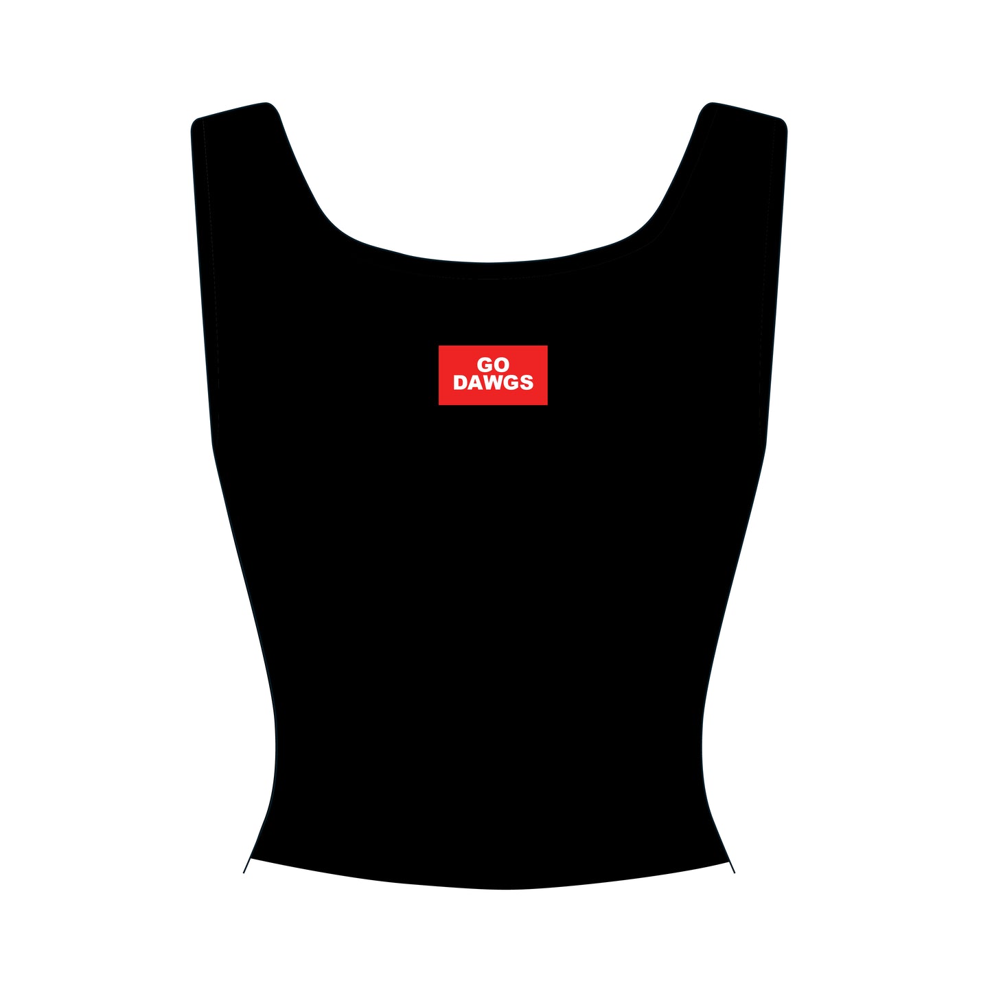 The Alli Airy Tank Go Dawgs Woven Label | Youth Black