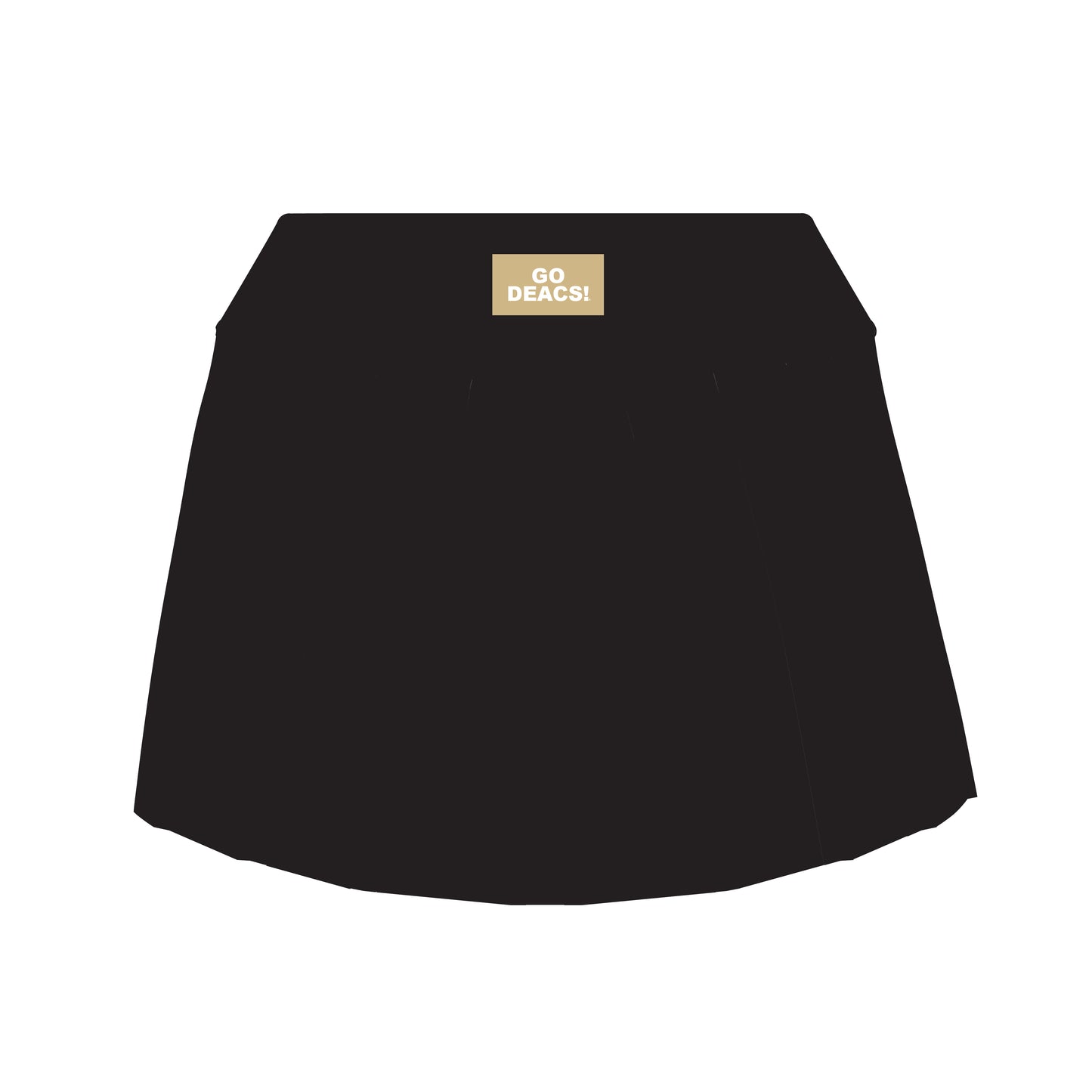 The Alli Tennis Skort Go Deacs Woven Label | Black