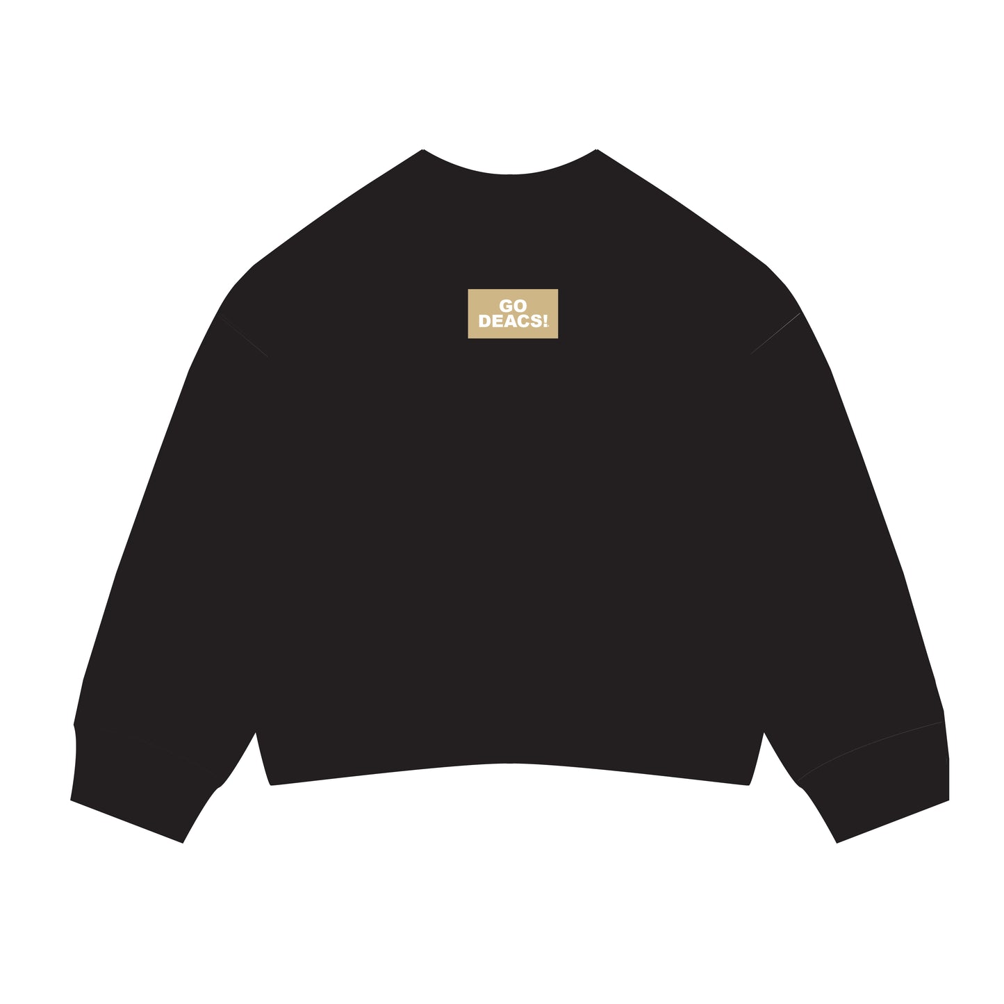 The Ava Airy Crewneck Go Deacs Woven Label | Black