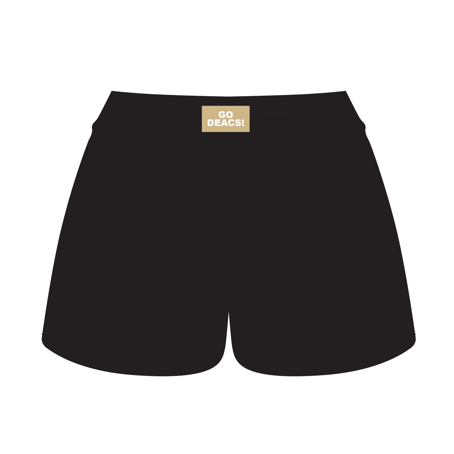 The Ava Airy Shorts Go Deacs Woven Label | Black