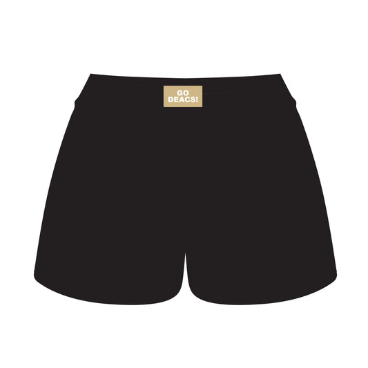 The Ava Airy Shorts Go Deacs! Woven Label | Youth Black