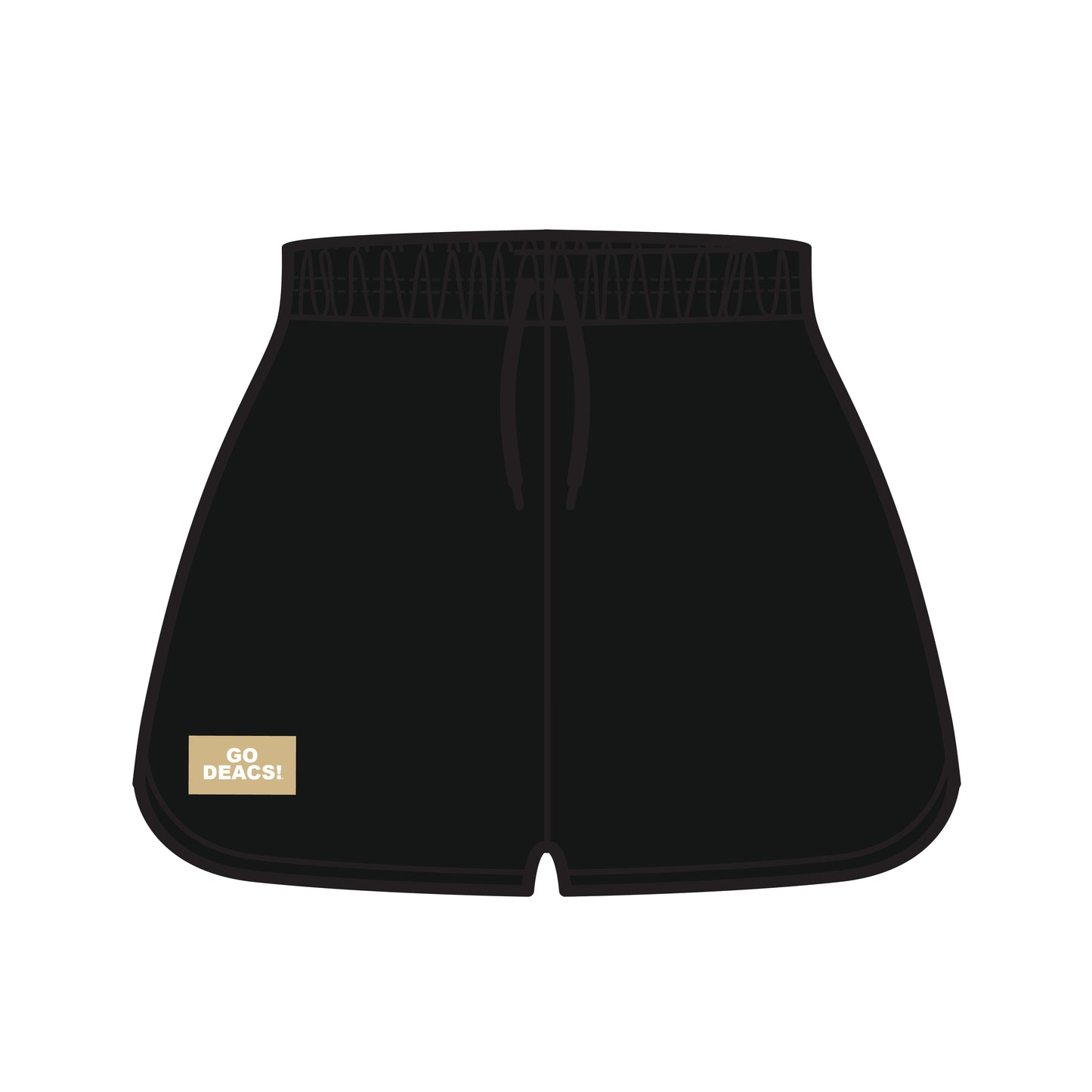 The Kristen Airy Lounge Shorts Go Deacs Woven Label | Black