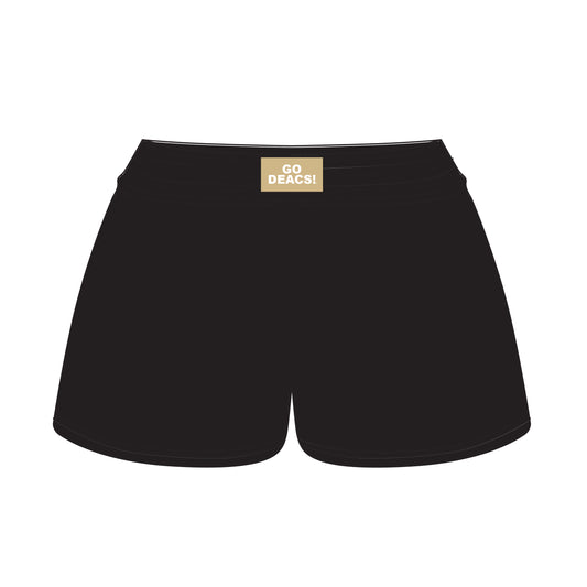 The Liz Nylon Shorts Go Deacs Woven Label | Black