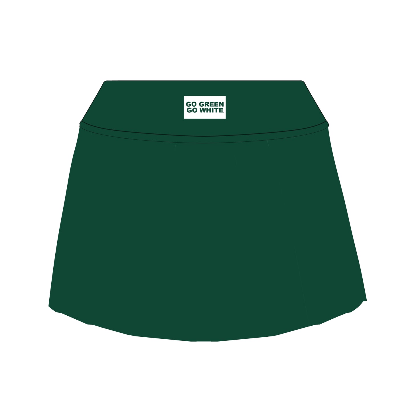 The Alli Tennis Skort Go Green Go White Woven Label | Dark Green